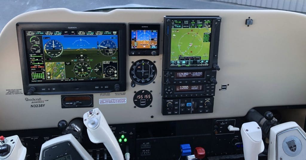Bonanza avionics upgrade with Garmin.